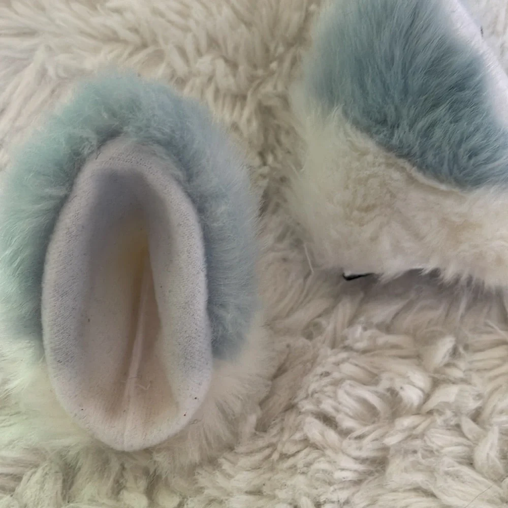 Cat / fox ears as hair clips unisex warn once no damage plush style